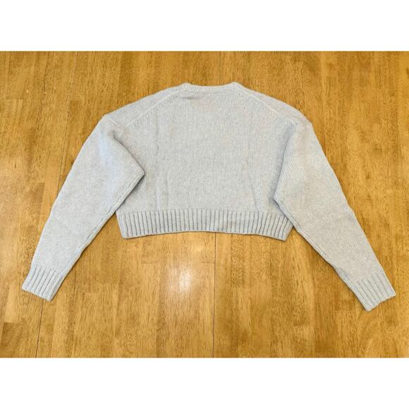 Aritzia Sunday Best Peggy Light Blue Merino Wool Blend Sweater NWOT - Picture 6 of 9